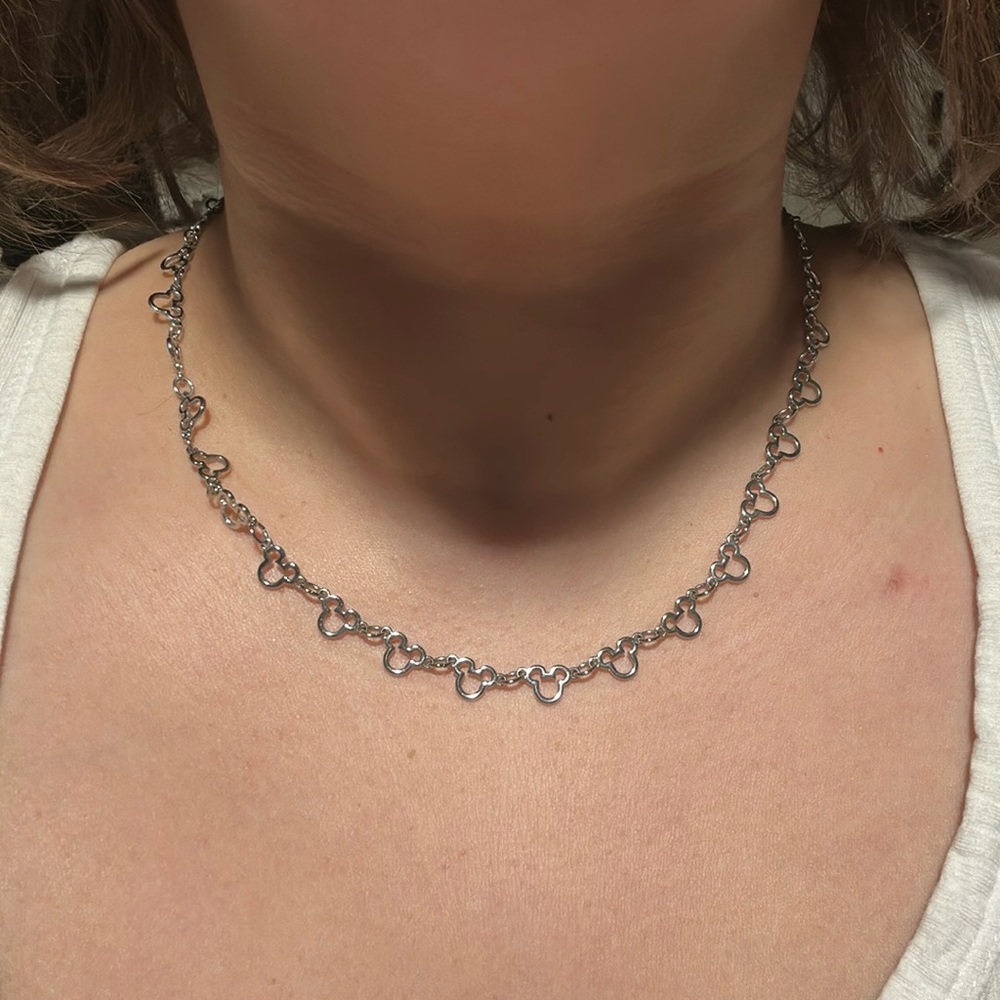 Pura Vida silver Mickey Chain Necklace